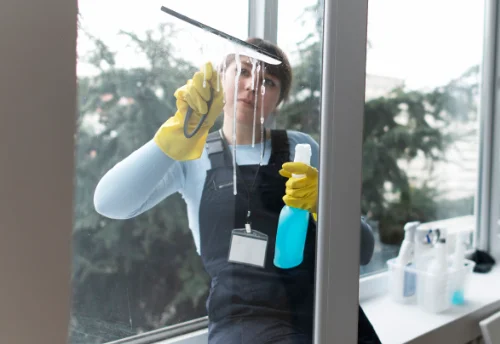 Nettoyage de vitres intérieures et extérieures à Chérence